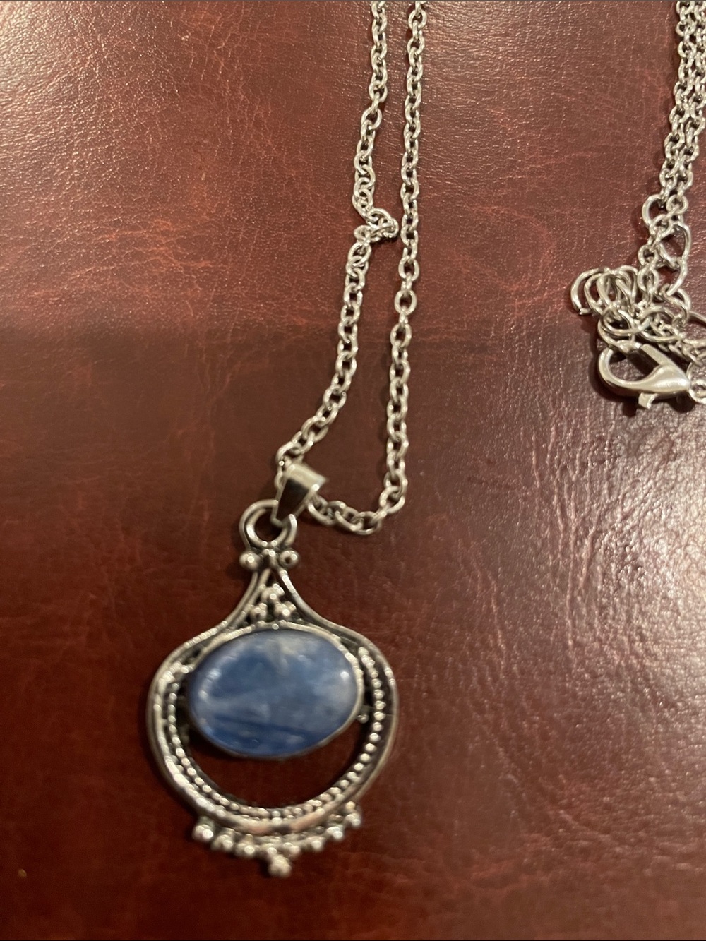 Kyanite Sterling Silver Pendant Necklace - Women Jewelry